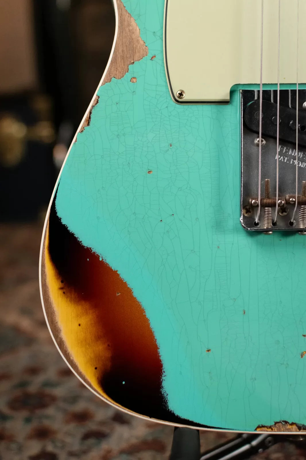 Fender Custom Shop LTD 1960 Telecaster Heavy Relic - Aged Sea Foam Green/3-Tone Sunburst with Hardshell Case