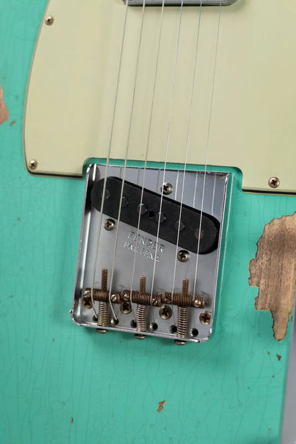 Fender Custom Shop LTD 1960 Telecaster Heavy Relic - Aged Sea Foam Green/3-Tone Sunburst with Hardshell Case