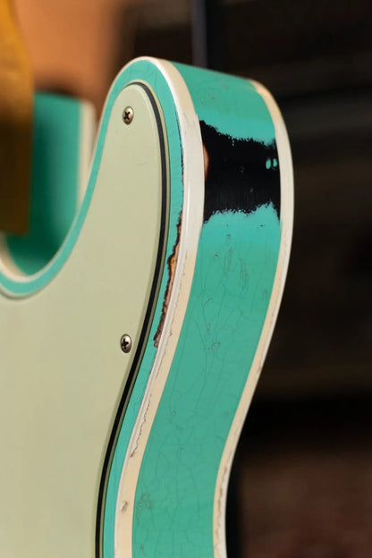 Fender Custom Shop LTD 1960 Telecaster Heavy Relic - Aged Sea Foam Green/3-Tone Sunburst with Hardshell Case