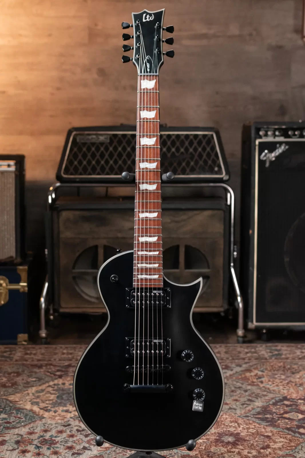 ESP LTD EC-257 Electric Guitar, Black Satin
