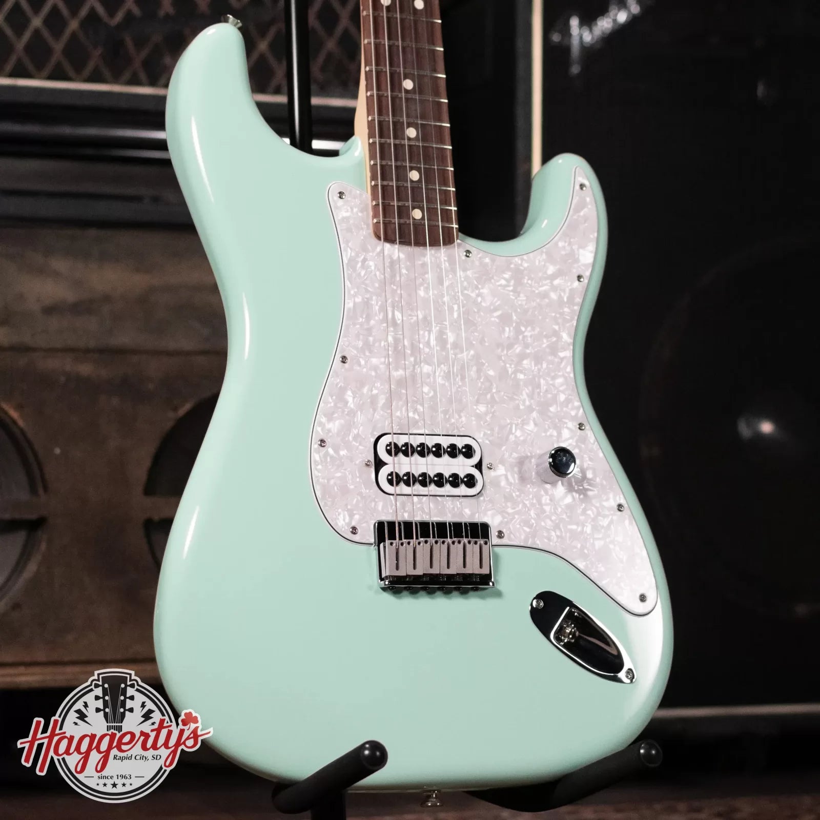 Fender Limited Edition Tom DeLonge Stratocaster Electric Guitar - Surf Green with Deluxe Gig Bag