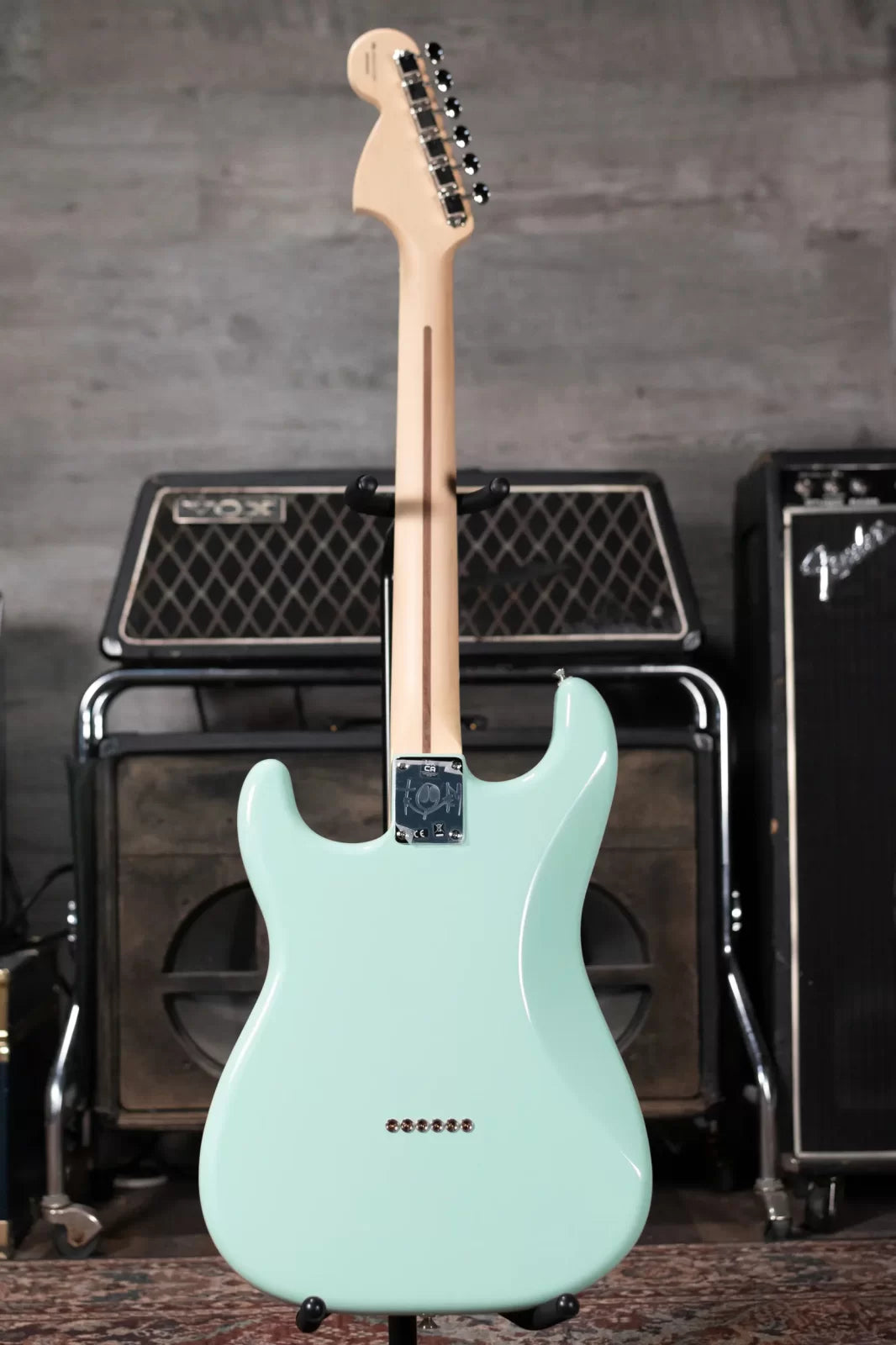 Fender Limited Edition Tom DeLonge Stratocaster Electric Guitar - Surf Green with Deluxe Gig Bag