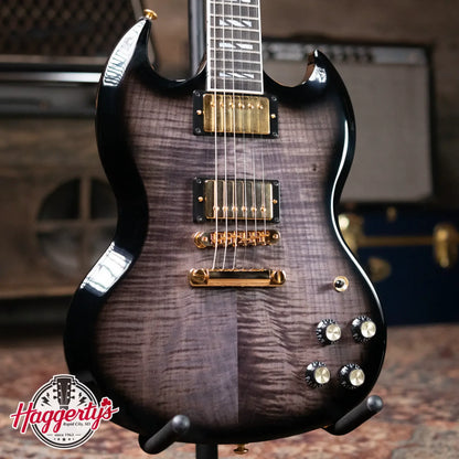 Gibson SG Supreme Electric Guitar - Translucent Ebony Burst with Hardshell Case