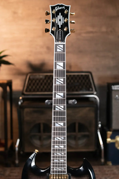 Gibson SG Supreme Electric Guitar - Translucent Ebony Burst with Hardshell Case