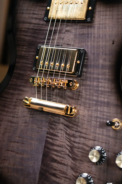 Gibson SG Supreme Electric Guitar - Translucent Ebony Burst with Hardshell Case