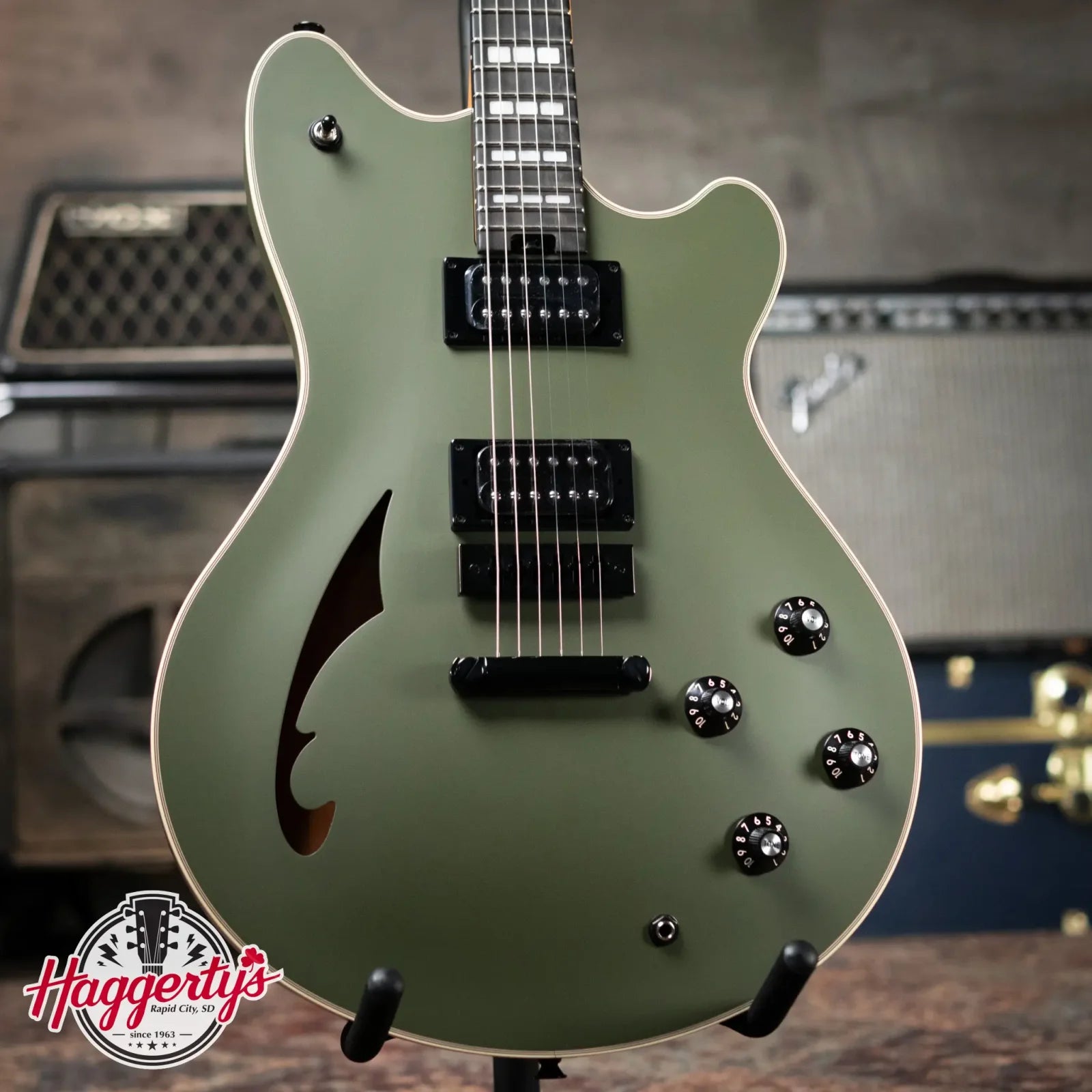EVH SA-126 Special - Matte Army Drab with Hardshell Case