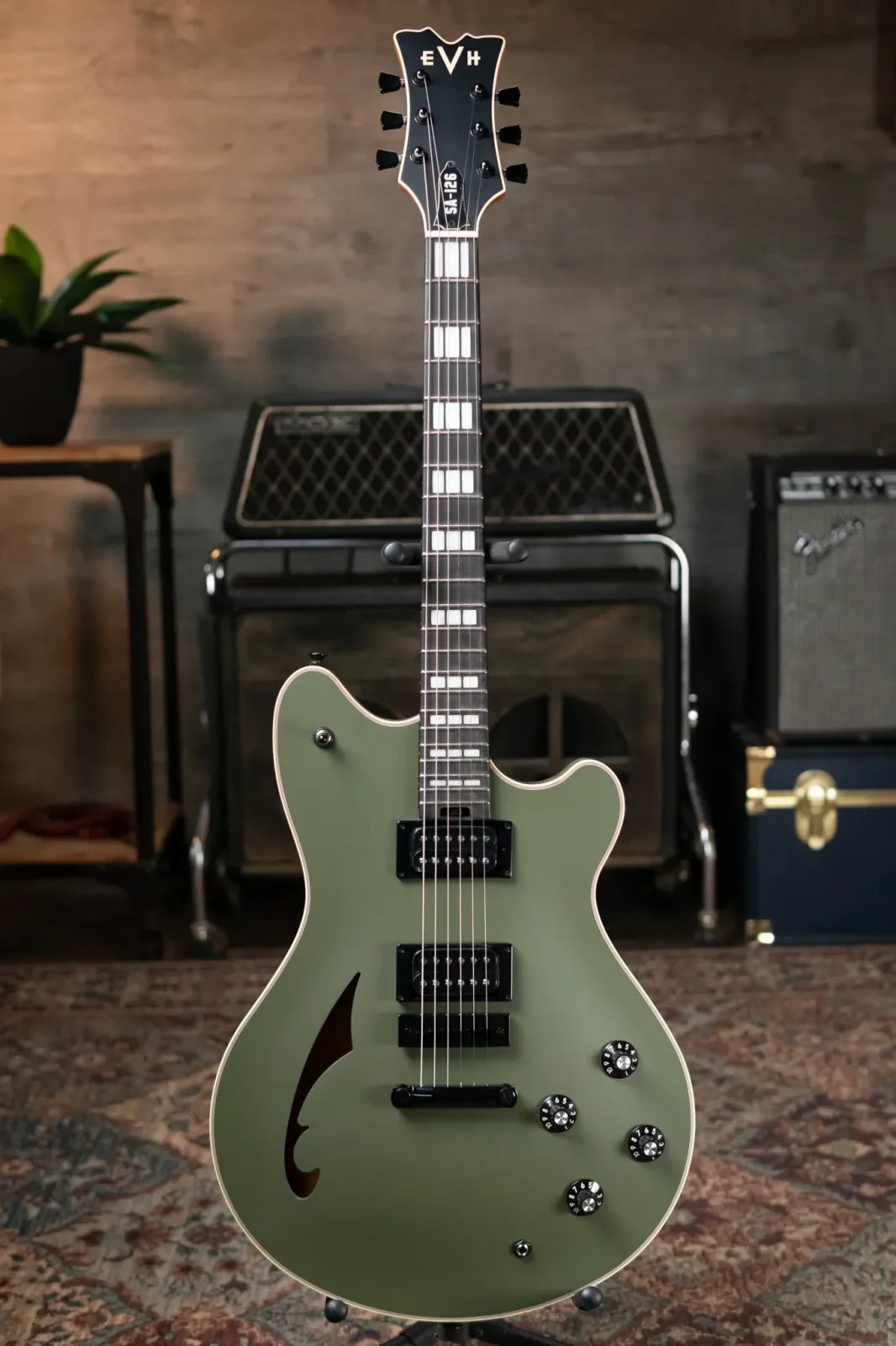 EVH SA-126 Special - Matte Army Drab with Hardshell Case