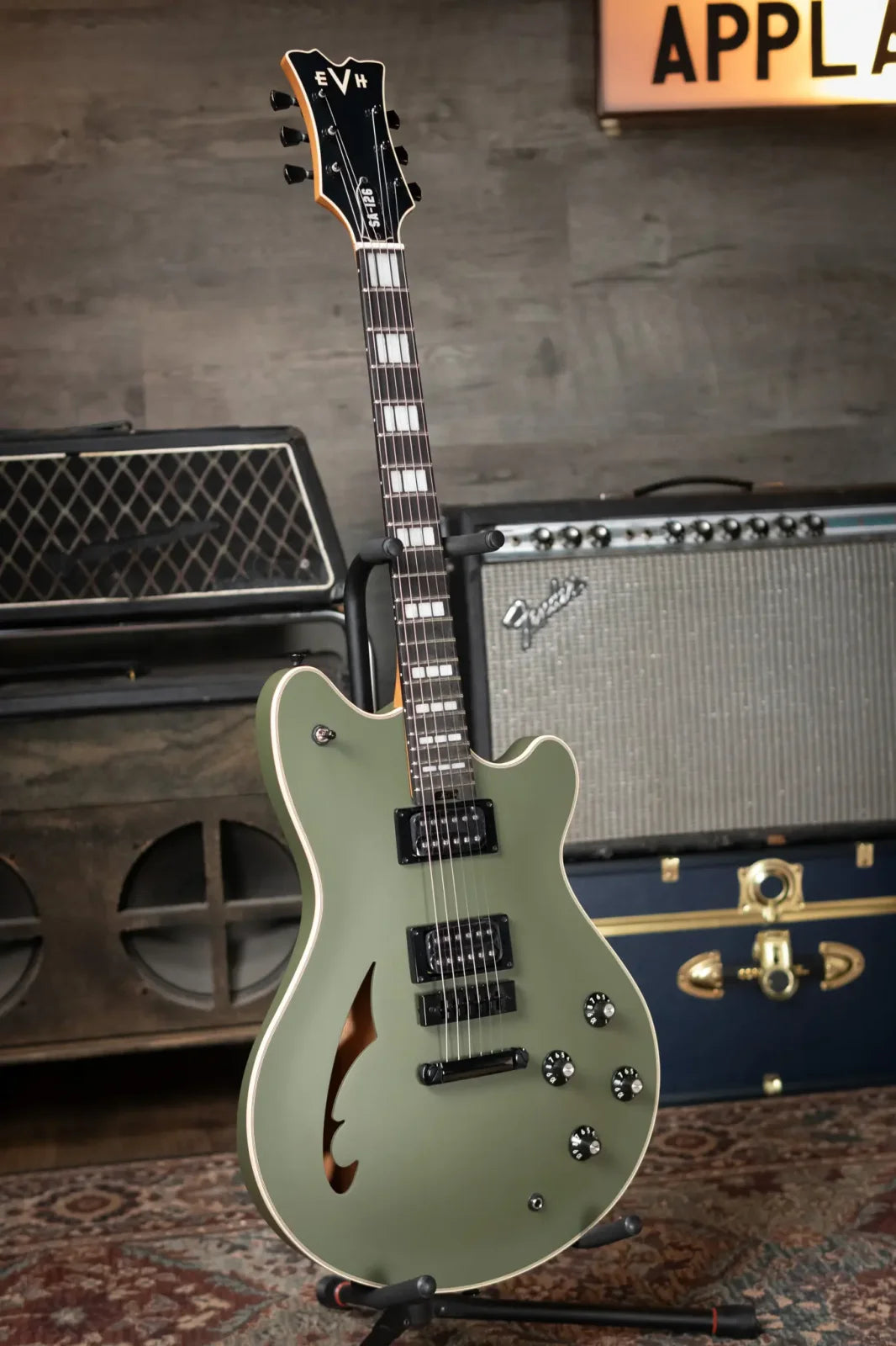 EVH SA-126 Special - Matte Army Drab with Hardshell Case