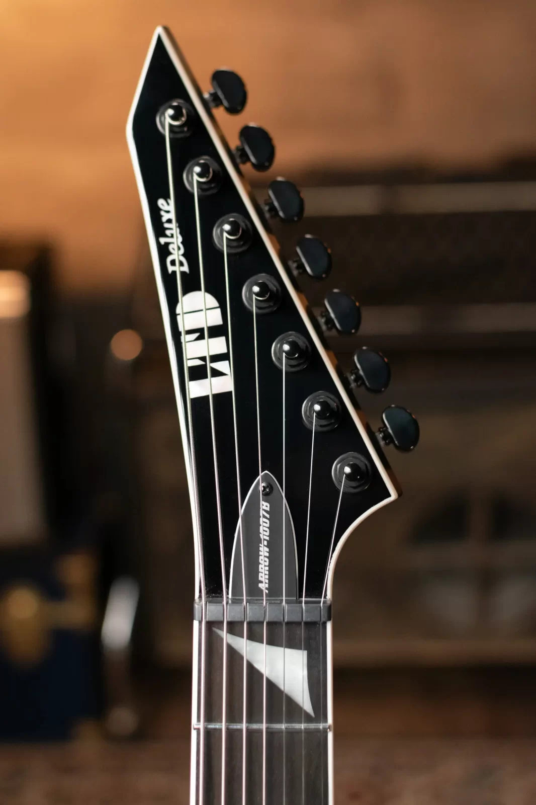 ESP LTD Arrow-1007B Evertune Baritone 7-String Electric Guitar - Black