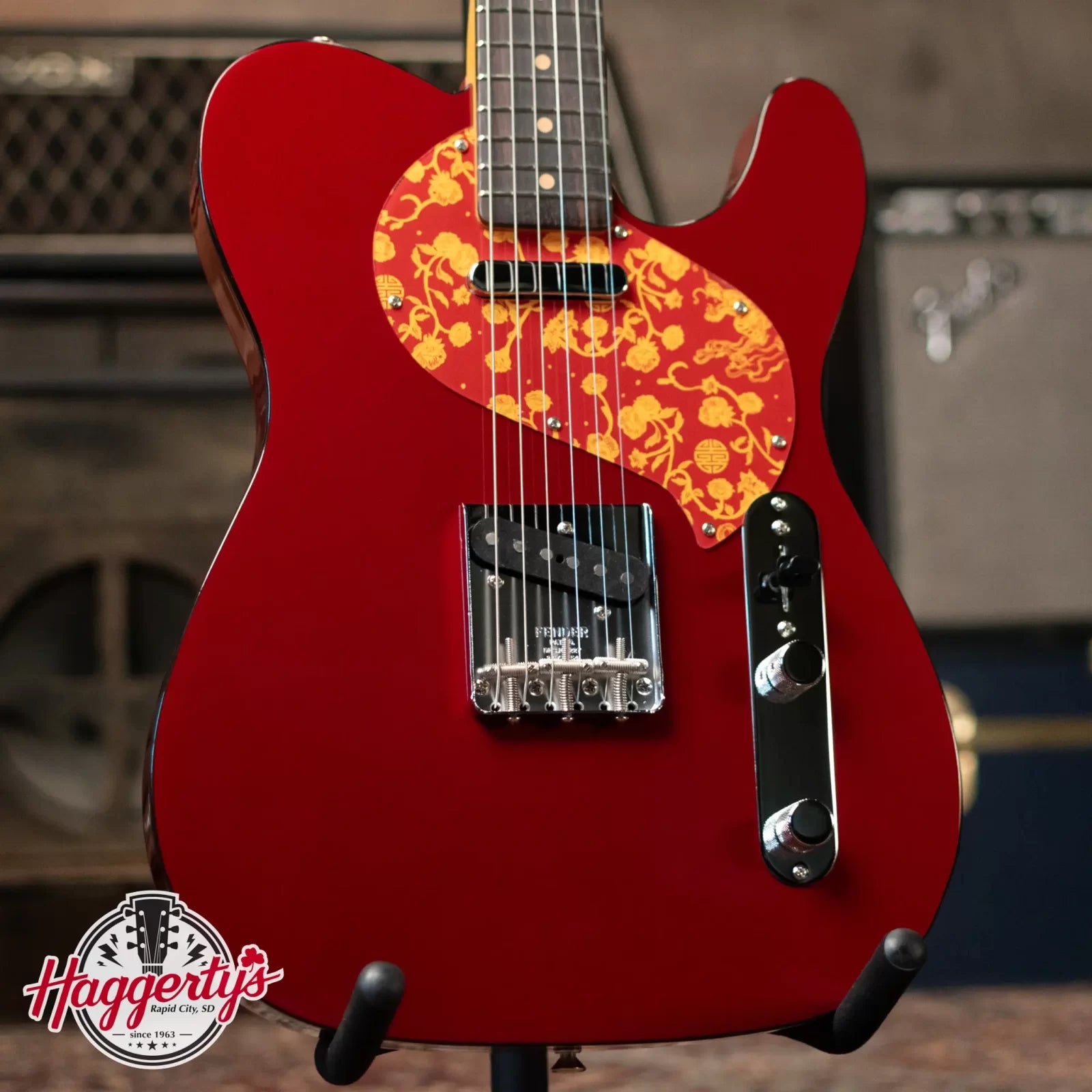 Fender Limited Edition Raphael Saadiq Telecaster - Dark Metallic Red with Hardshell Case