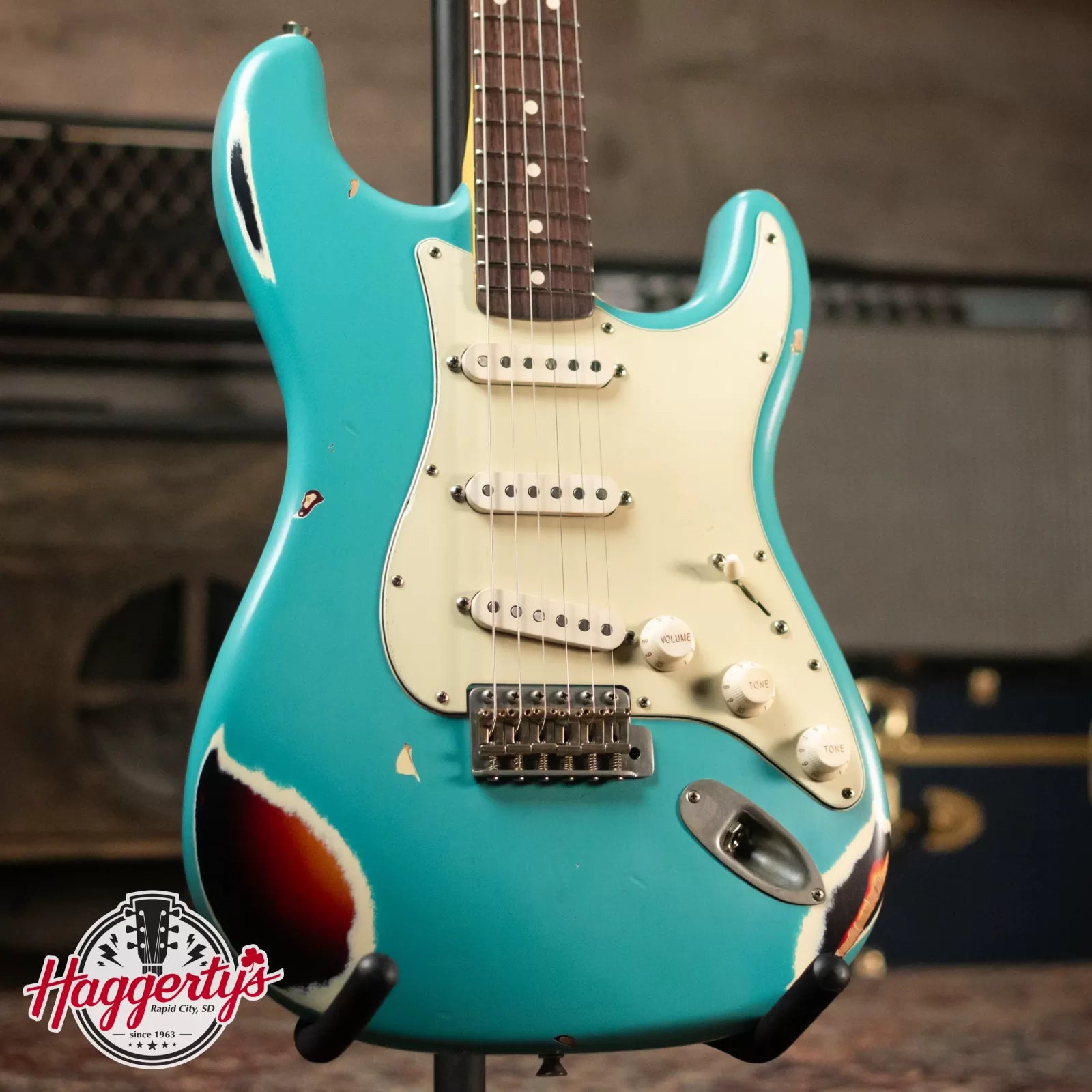 Nash S-63 - Seafoam over 3-Tone Sunburst with Hardshell Case