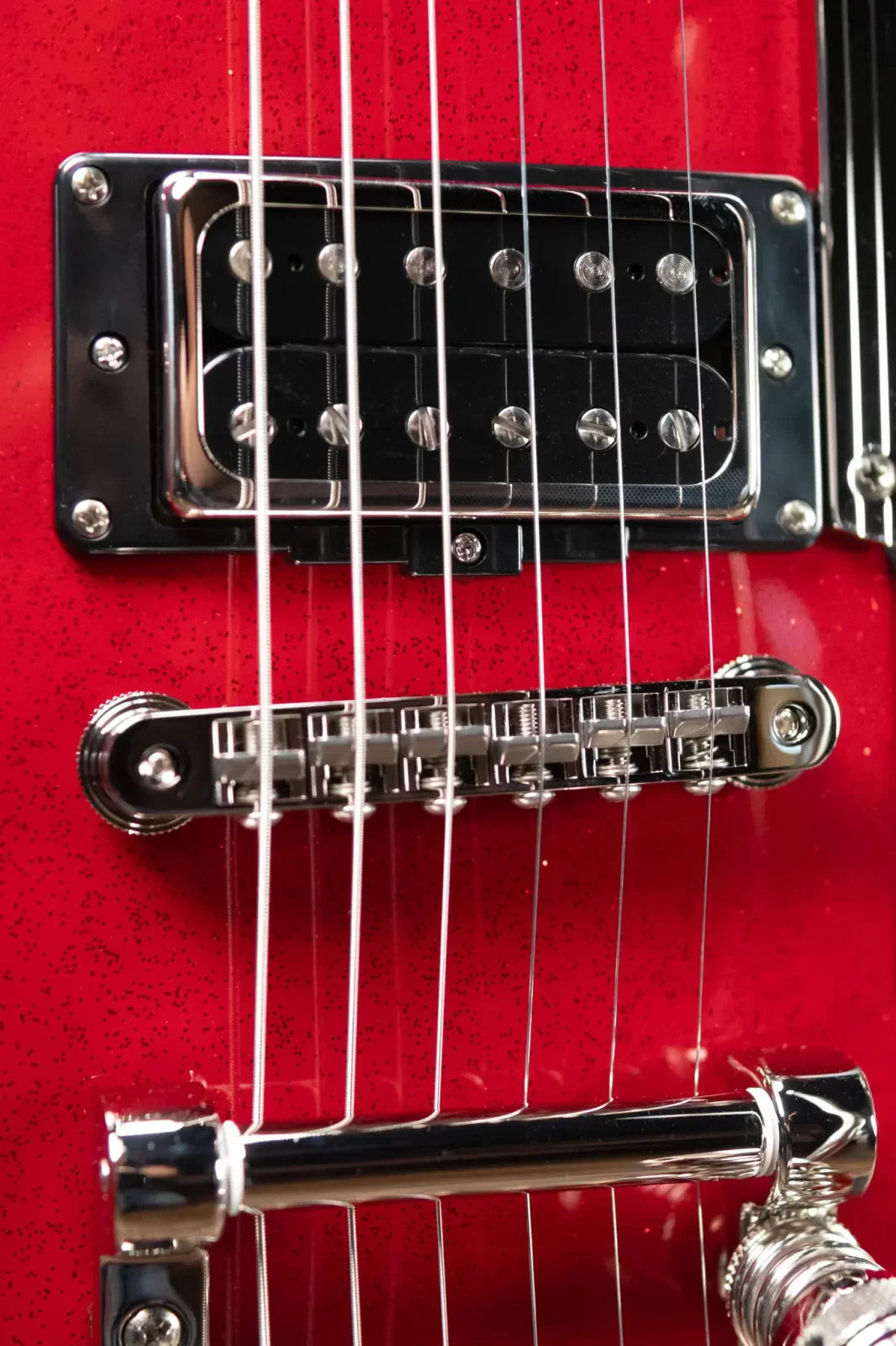 Duesenberg Starplayer TV Semi-Hollow Electric Guitar - Red Sparkle with Hardshell Case