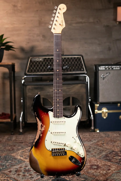 Fender Custom Shop Limited Edition 1964 L-Series Stratocaster Heavy Relic - 3-Color Sunburst with Hardshell Case
