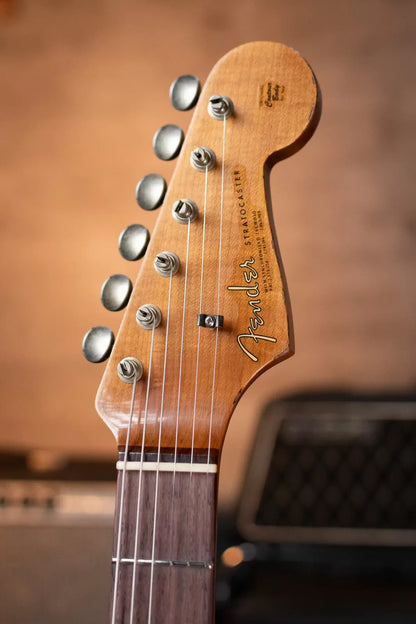 Fender Custom Shop Limited Edition ‘63 Strat Journeyman Relic Electric Guitar - Aged Black with Hardshell Case