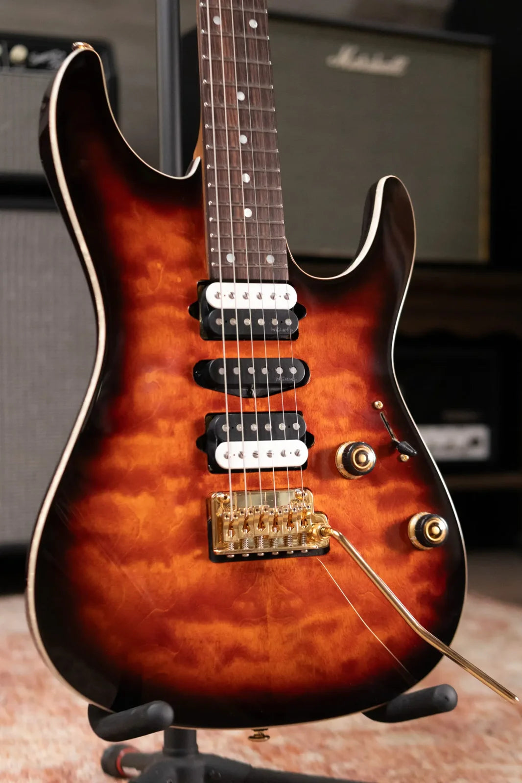 Ibanez AZ47P1GMDEB Electric Guitar - Dragon Eye Burst with Gig Bag
