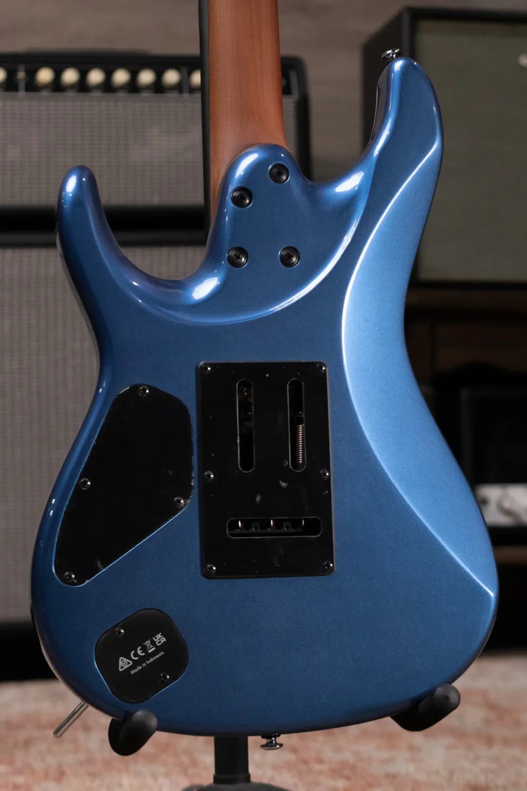 Ibanez Premium AZ42P1PBE Electric Guitar - Prussian Blue Metallic with Gig Bag