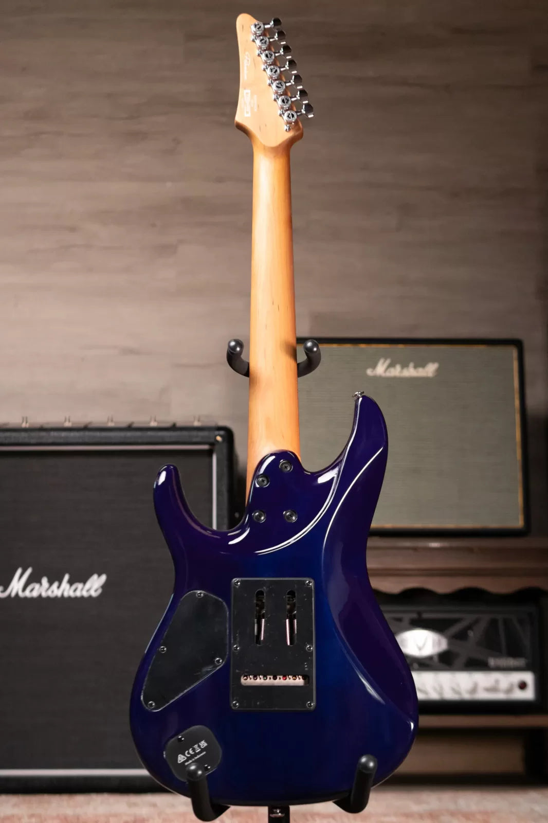 Ibanez AZ427P2QMTUB 7-String Electric Guitar - Twilight Blue Burst
