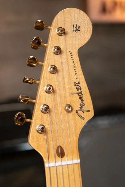 Fender Custom Shop Limited Edition 1954 Hardtail Stratocaster DLX Closet Classic - Aged Shell Pink with Hardshell Case