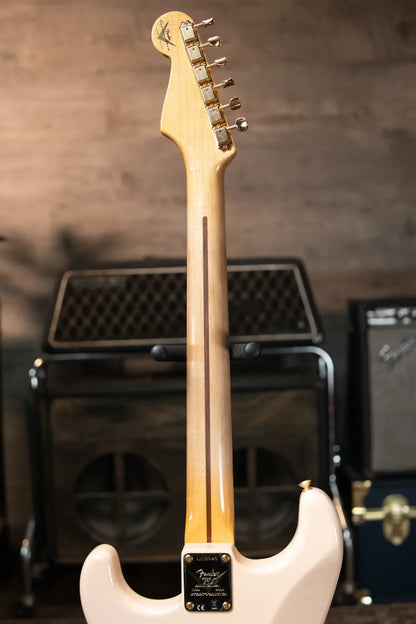 Fender Custom Shop Limited Edition 1954 Hardtail Stratocaster DLX Closet Classic - Aged Shell Pink with Hardshell Case