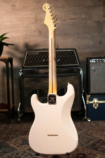 Fender Custom Shop Limited Edition 1954 Hardtail Stratocaster DLX Closet Classic - Aged Shell Pink with Hardshell Case