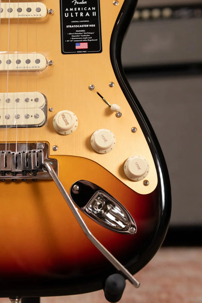 Fender American Ultra II Stratocaster HSS Electric Guitar - Ultraburst with Hardshell Case - Demo