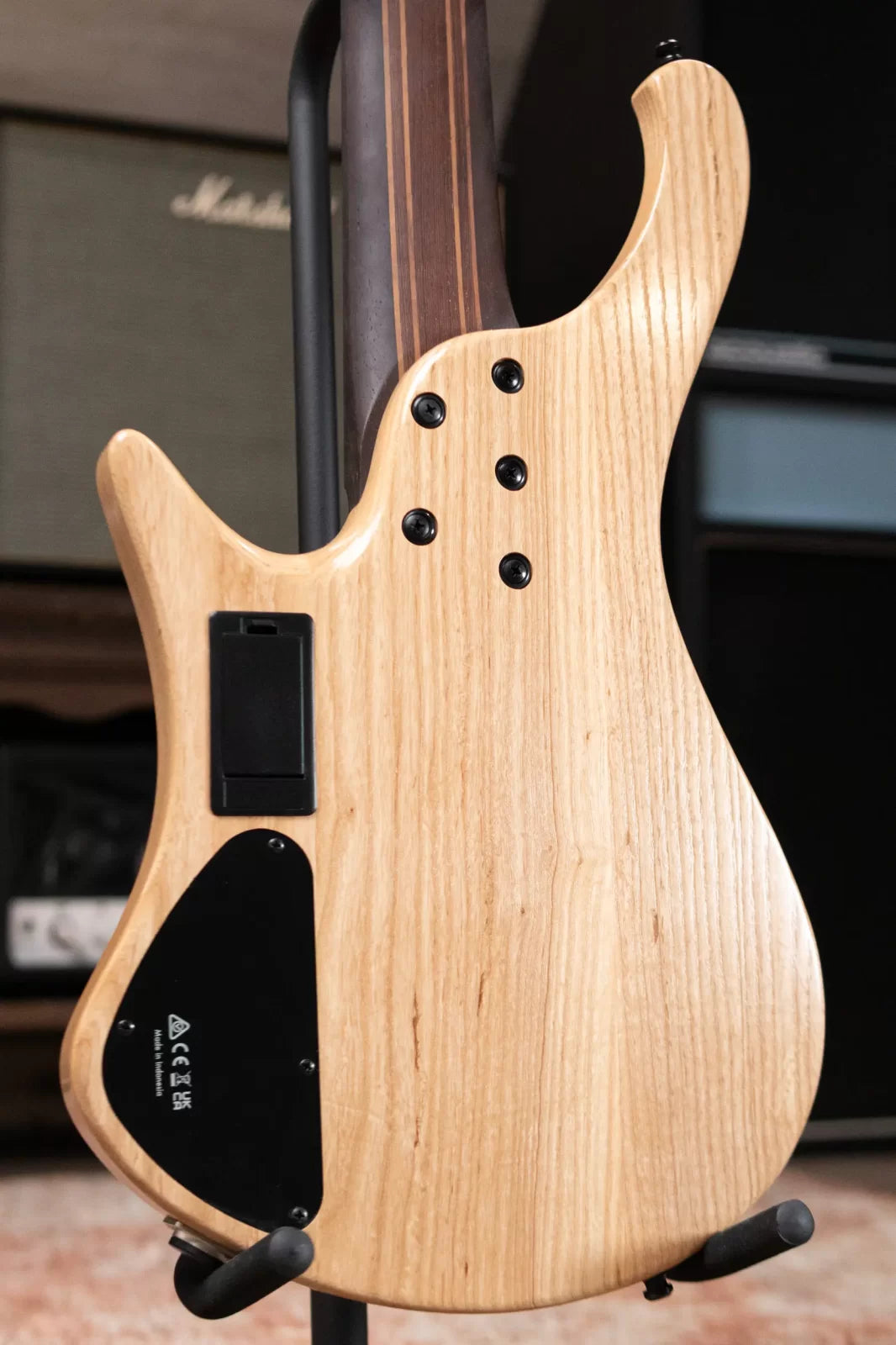 Ibanez EHB1265MSNML Ergonomic Headless 5-String Bass - Natural Mocha with Gig Bag