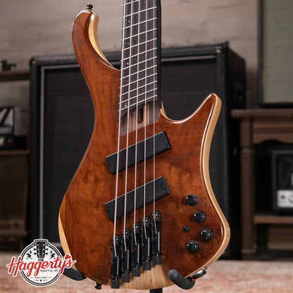 Ibanez EHB1265MSNML Ergonomic Headless 5-String Bass - Natural Mocha with Gig Bag