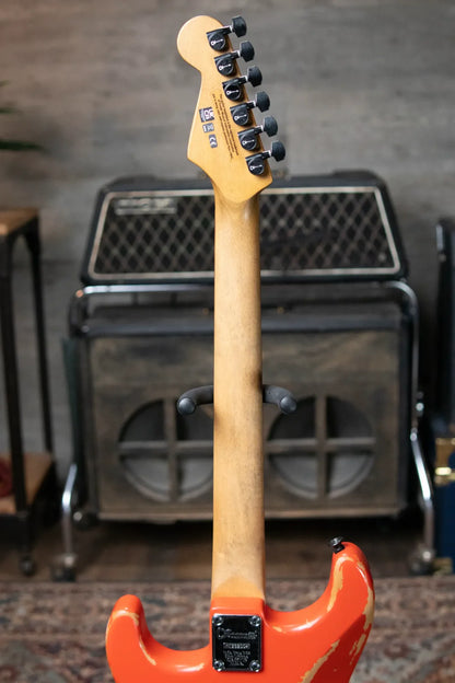 Charvel Pro-Mod Relic San Dimas Style 1 HH FR PF - Weathered Orange with Multi-Fit Gig Bag