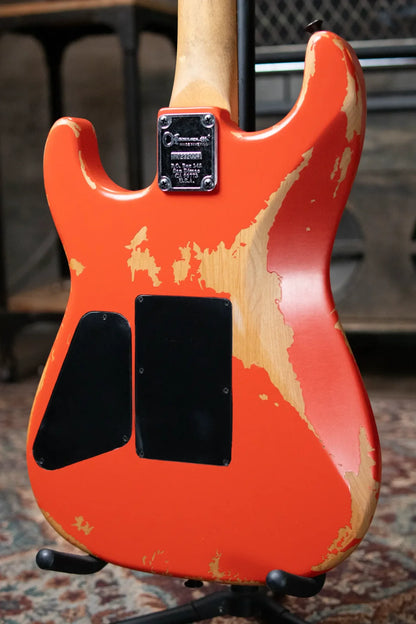 Charvel Pro-Mod Relic San Dimas Style 1 HH FR PF - Weathered Orange with Multi-Fit Gig Bag