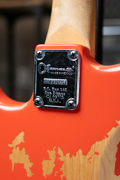 Charvel Pro-Mod Relic San Dimas Style 1 HH FR PF - Weathered Orange with Multi-Fit Gig Bag