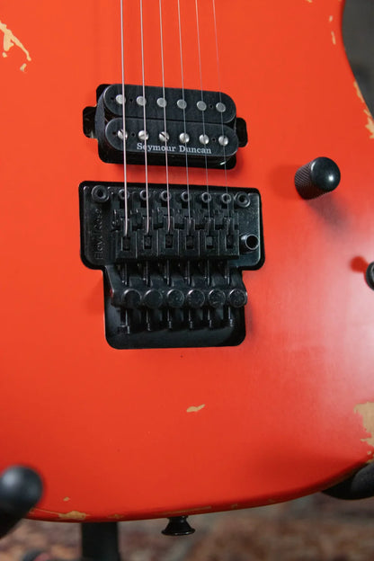Charvel Pro-Mod Relic San Dimas Style 1 HH FR PF - Weathered Orange with Multi-Fit Gig Bag