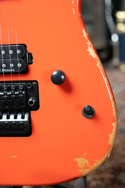 Charvel Pro-Mod Relic San Dimas Style 1 HH FR PF - Weathered Orange with Multi-Fit Gig Bag