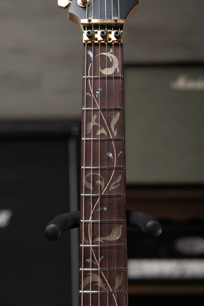 Ibanez PIA3761 Steve Vai Signature Electric Guitar - Onyx Black with Hardshell Case
