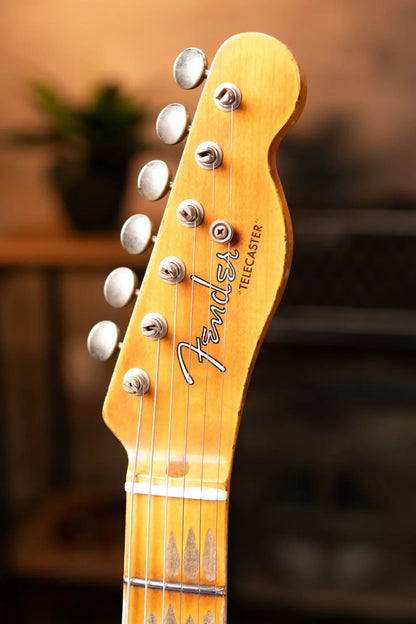 Fender Custom Shop Limited Edition CuNiFe Telecaster Custom Heavy Relic, 1-Piece Maple Neck with Hardshell Case - Faded Aged Wide-Fade 2-Color Sunburst
