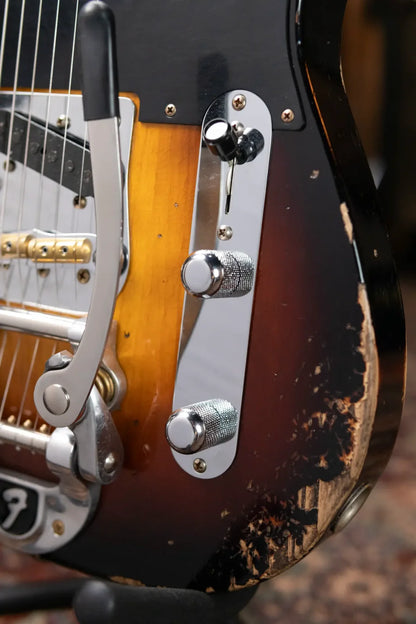 Fender Custom Shop Limited Edition CuNiFe Telecaster Custom Heavy Relic, 1-Piece Maple Neck with Hardshell Case - Faded Aged Wide-Fade 2-Color Sunburst