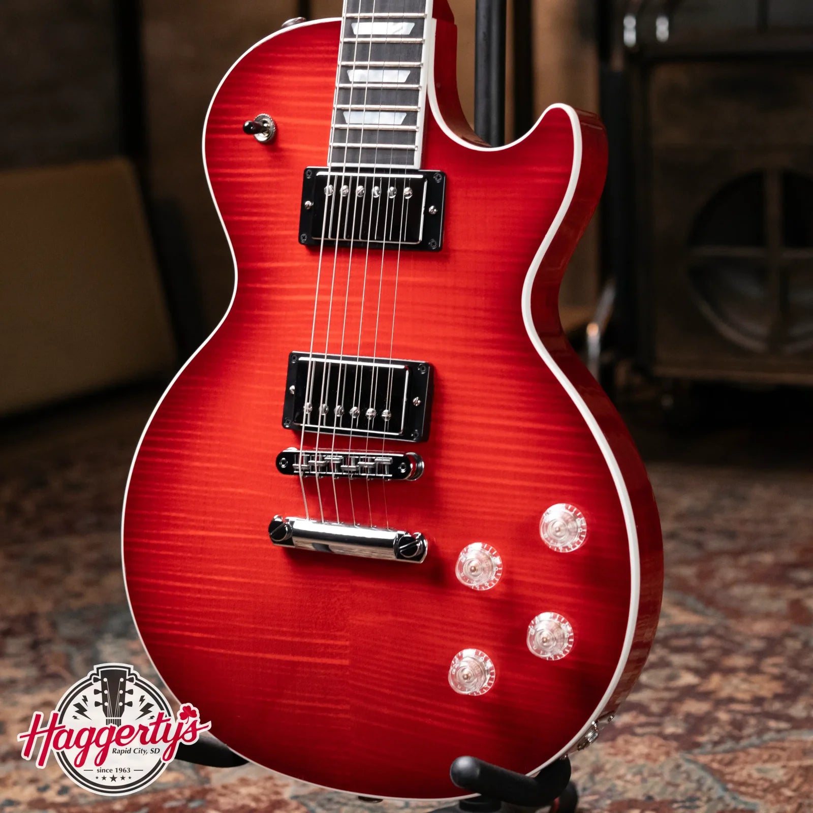Gibson Les Paul Modern Figured Electric Guitar - Cherry Burst with Hardshell Case