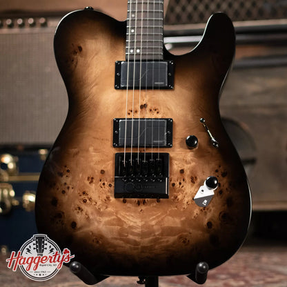 ESP LTD TE-1000 Electric Guitar with Evertune Bridge - Charcoal Burst - Floor Model