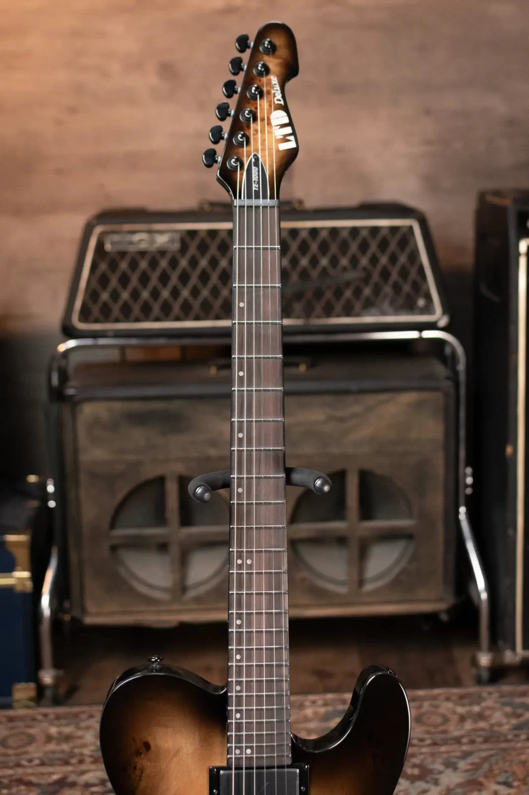 ESP LTD TE-1000 Electric Guitar with Evertune Bridge - Charcoal Burst - Floor Model