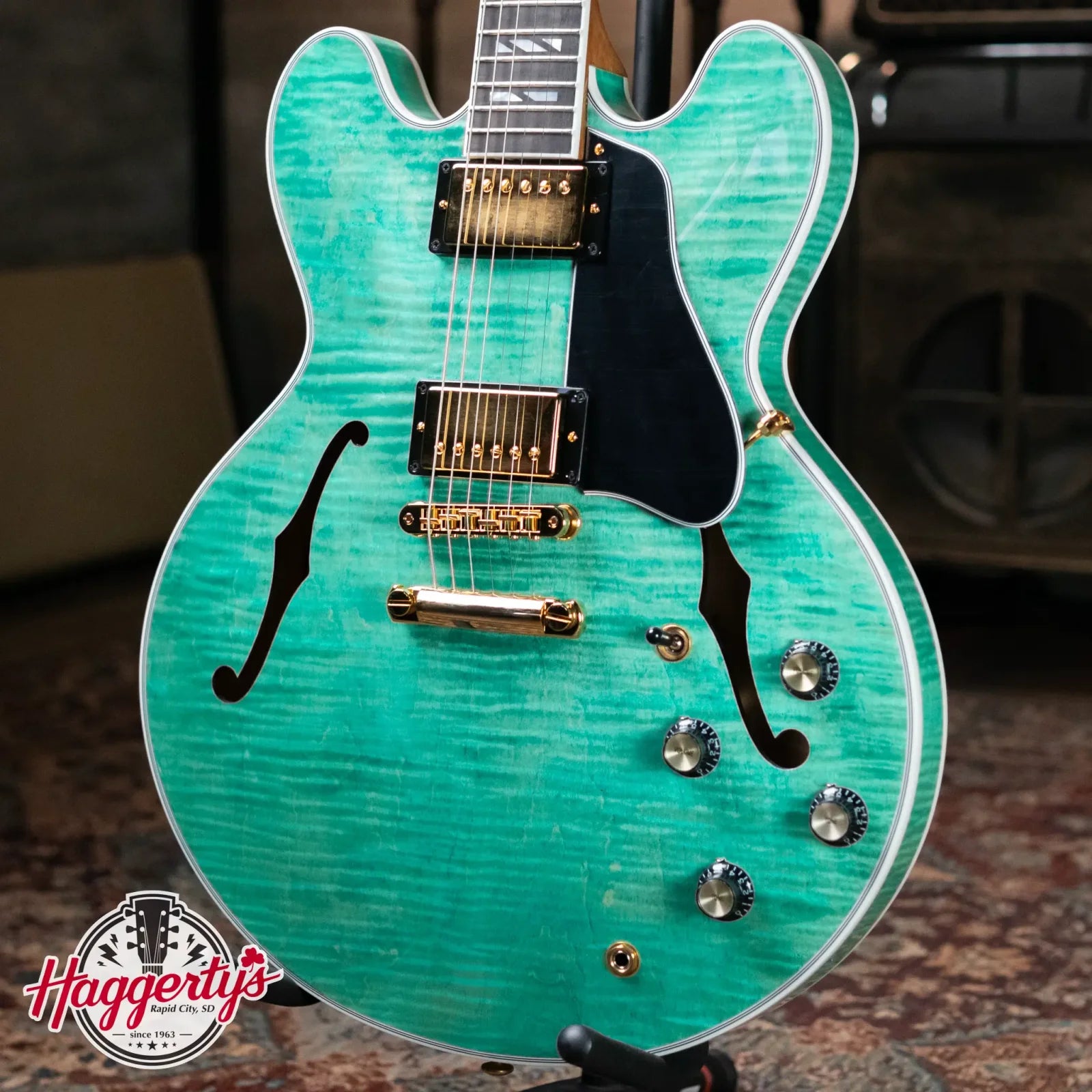 Gibson ES Supreme Semi-Hollow Electric - Seafoam Green with Hardshell Case
