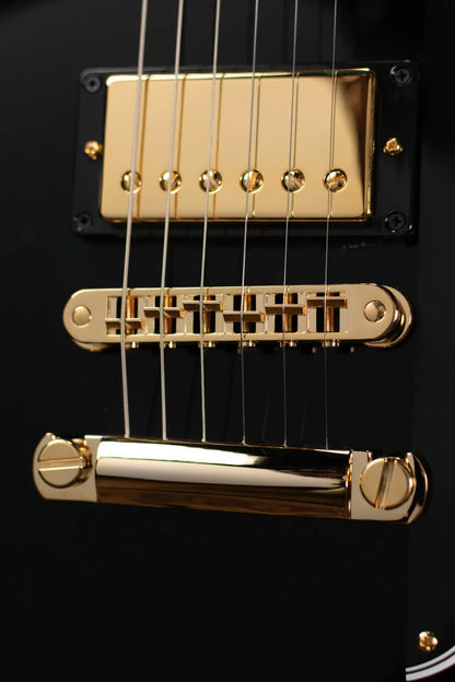 Gibson Firebird Custom Shop, Ebony Fingerboard Electric Guitar - Gloss Ebony with Hardshell Case - Floor Model