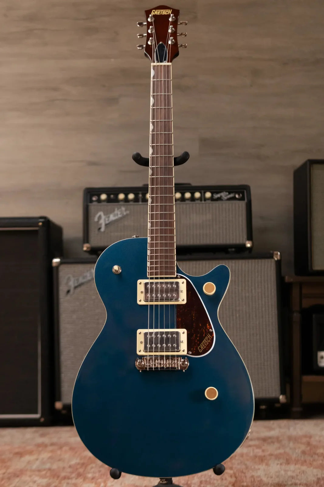 Gretsch Streamliner Jet Club Single-Cut Electric Guitar with Wraparound - Dark Denim - Demo