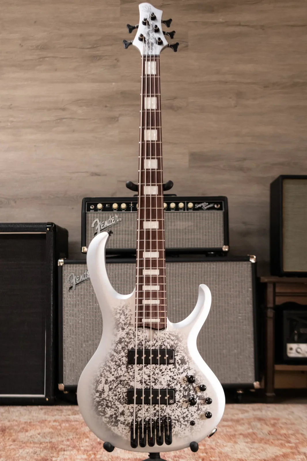Ibanez BTB25TH5SLM 5-String Bass Guitar - Silver Blizzard Matte