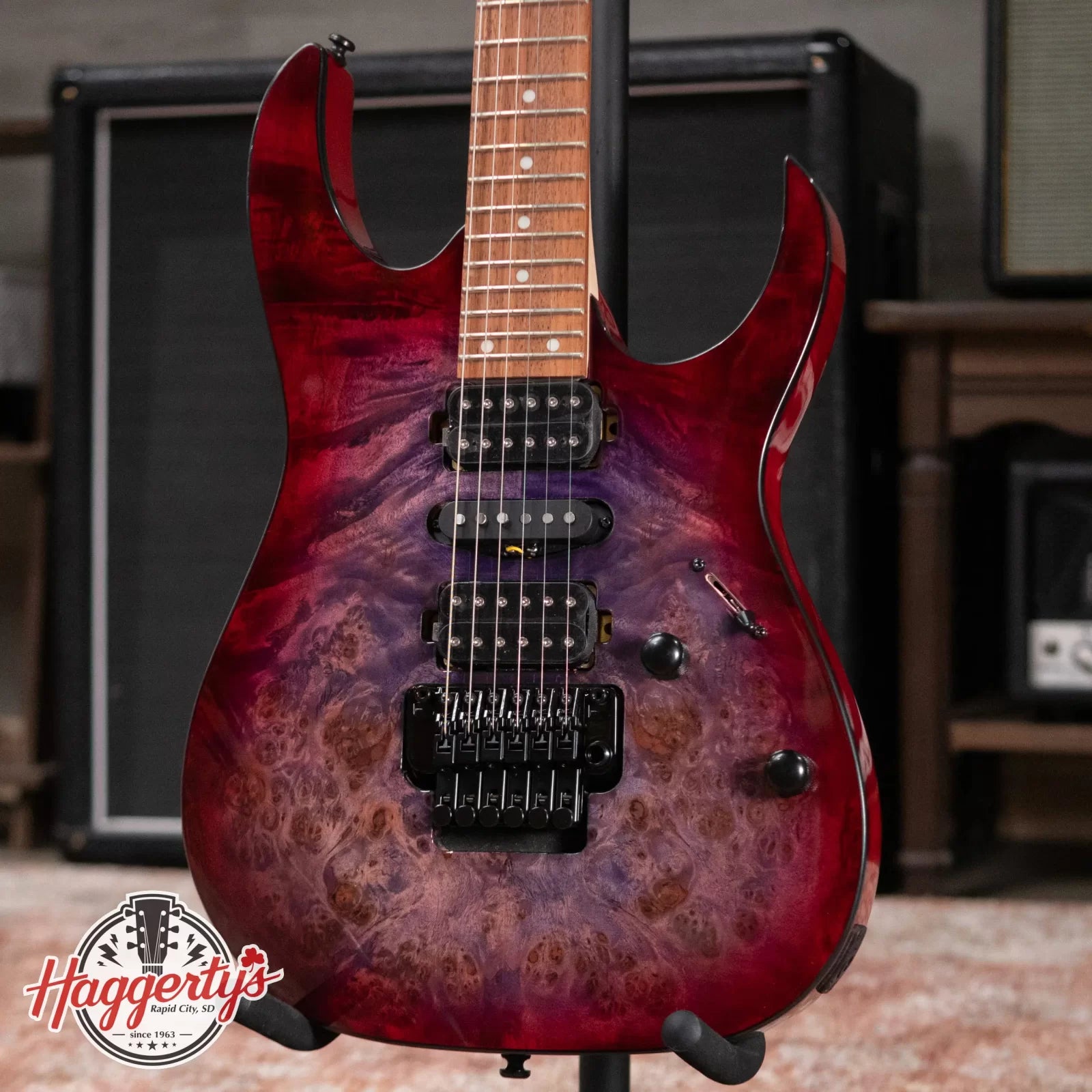 Ibanez RG470PBREB Electric Guitar - Red Eclipse Burst