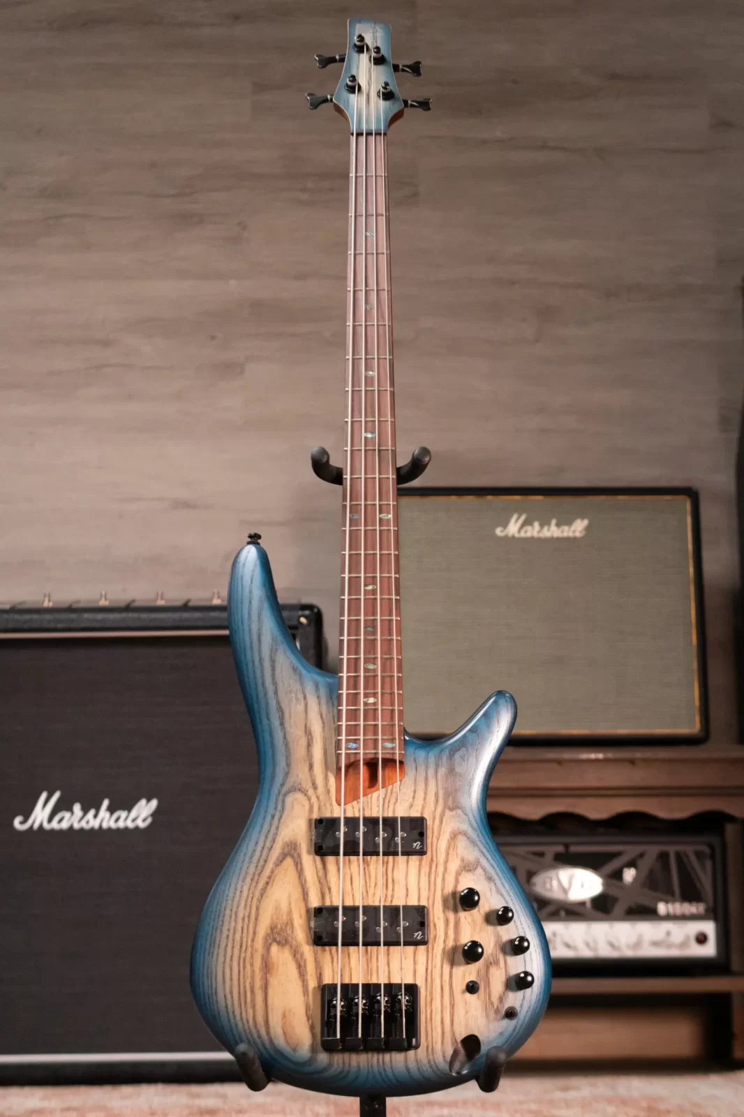 Ibanez SR600ECTF SR Standard 4-String Electric Bass - Cosmic Blue Starburst Flat