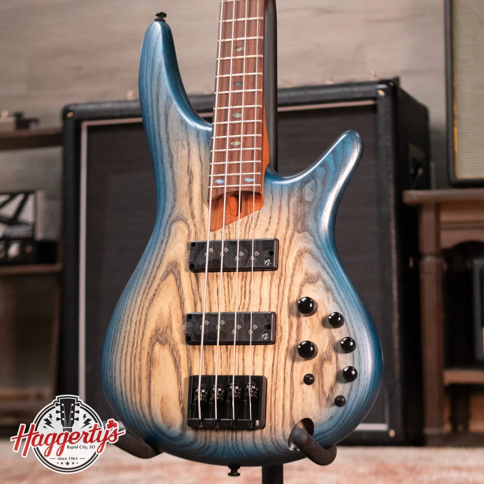 Ibanez SR600ECTF SR Standard 4-String Electric Bass - Cosmic Blue Starburst Flat