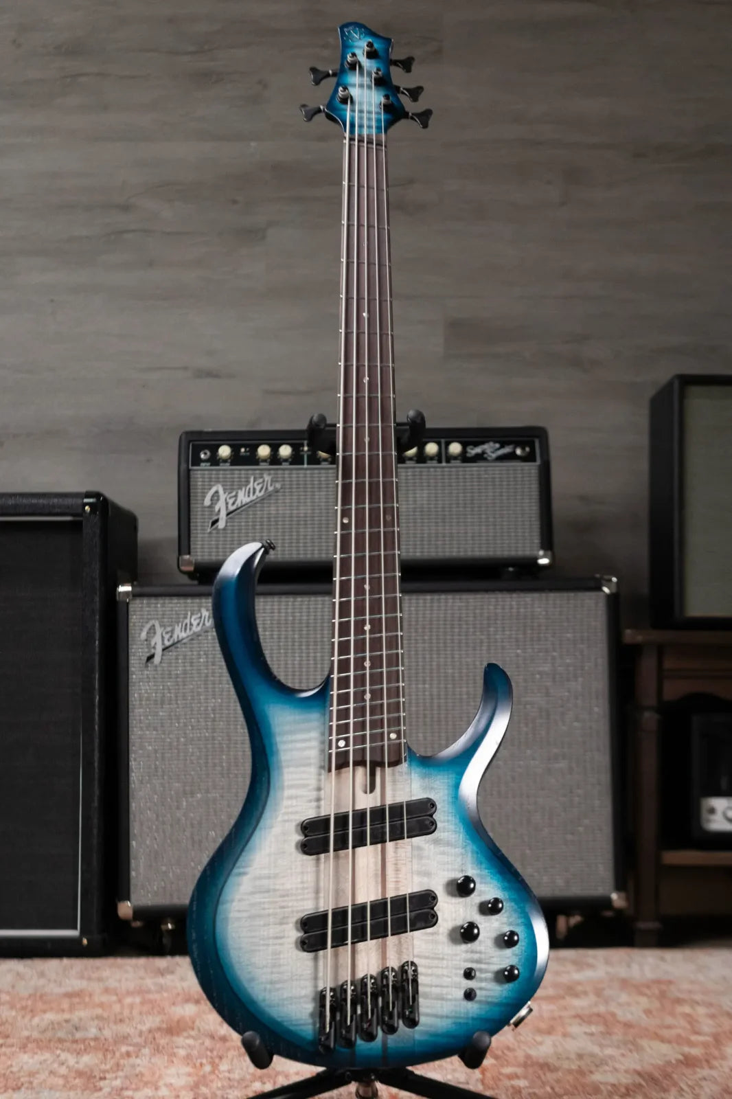 Ibanez BTB705LMCTL Bass Workshop Multi-Scale 5-String Electric Bass - Cosmic Blue Starburst Low Gloss