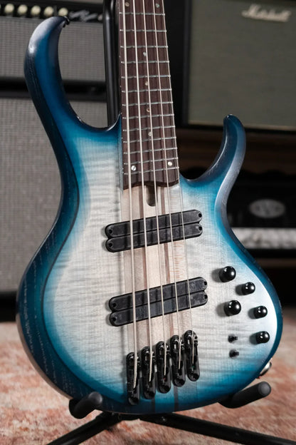Ibanez BTB705LMCTL Bass Workshop Multi-Scale 5-String Electric Bass - Cosmic Blue Starburst Low Gloss