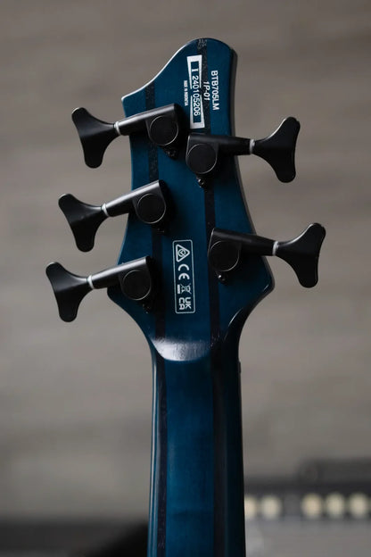 Ibanez BTB705LMCTL Bass Workshop Multi-Scale 5-String Electric Bass - Cosmic Blue Starburst Low Gloss
