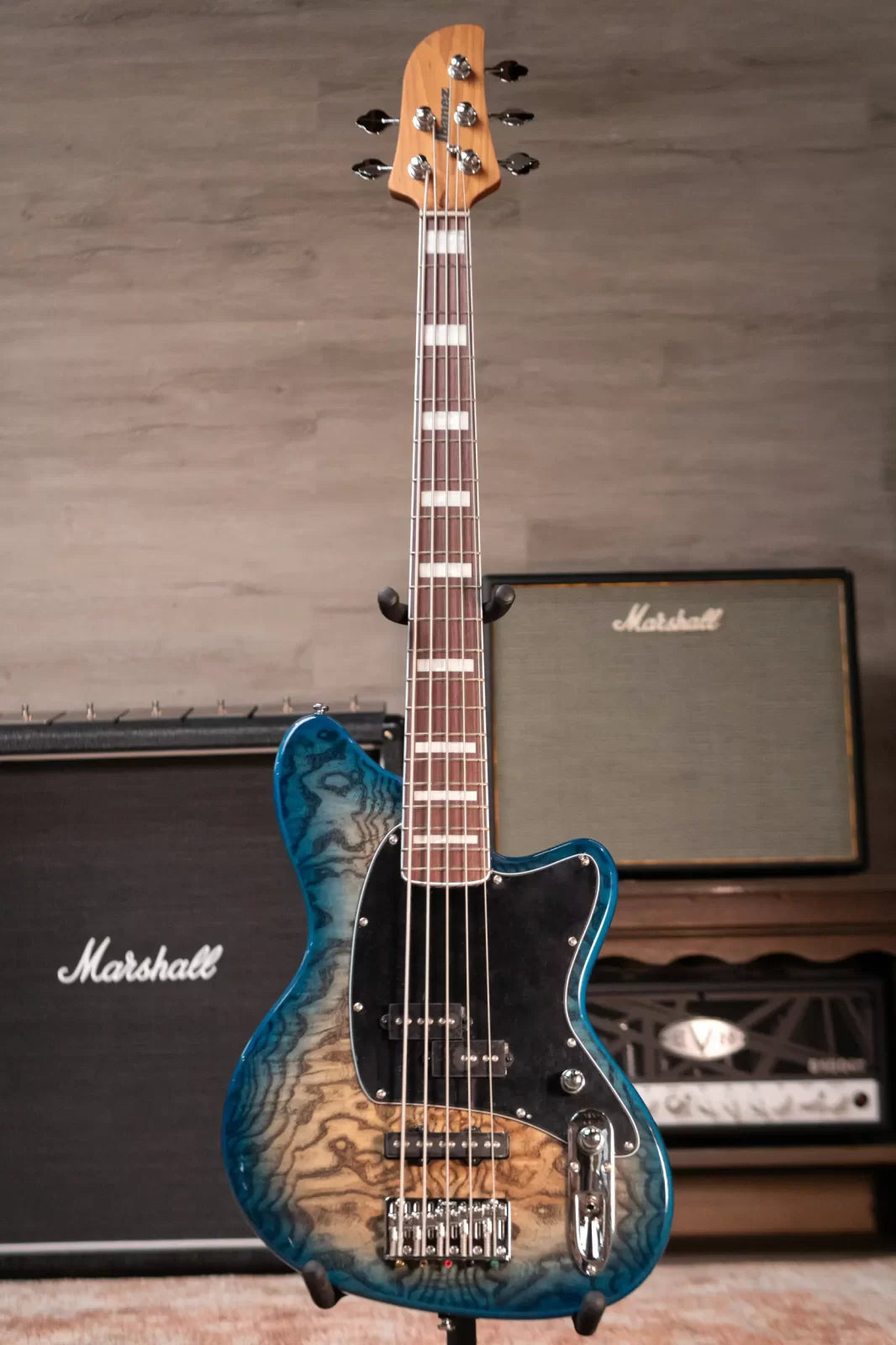 Ibanez TMB405TACBS Talman Standard 5-String Bass - Cosmic Blue Starburst