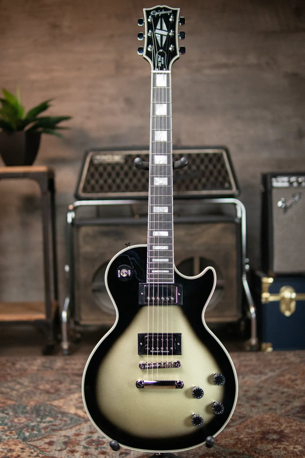 Epiphone Adam Jones 1979 Les Paul Custom - Antique Silverburst with Hardshell Case